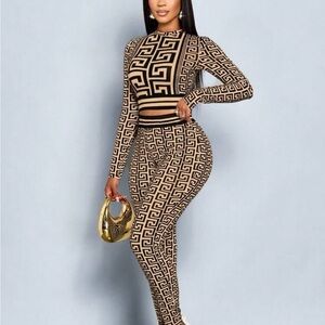 NWT Stylish Geometric Pattern Jumpsuit